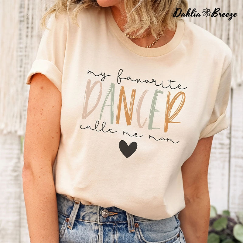 T-shirt imprimé lettre Dance Mom