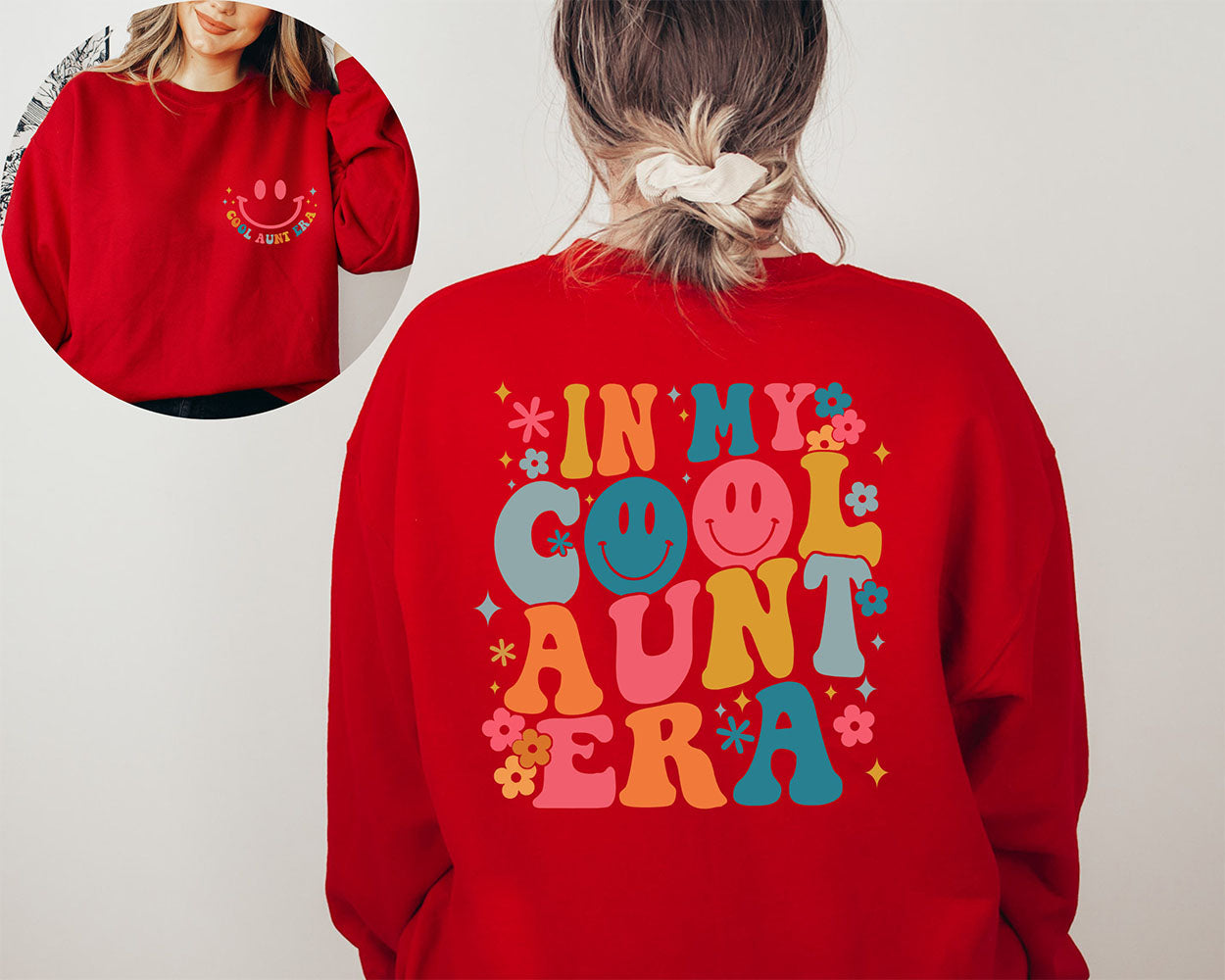 In My Cool Aunt Era Funny Crewneck Sweatshirt