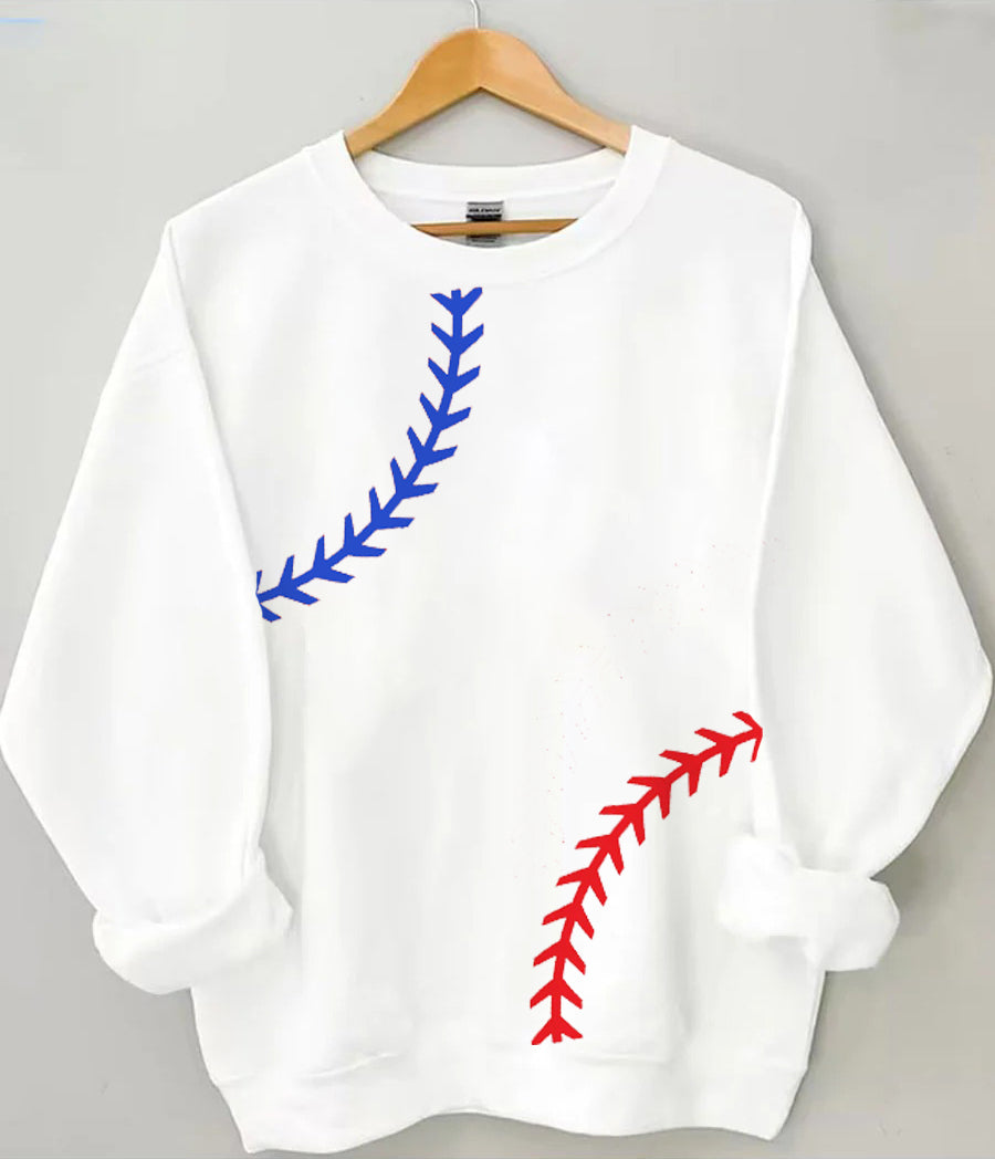 Baseball Print Sweatshirt