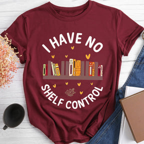 Rainbow Book I Have No Shelf Control T-shirt col rond