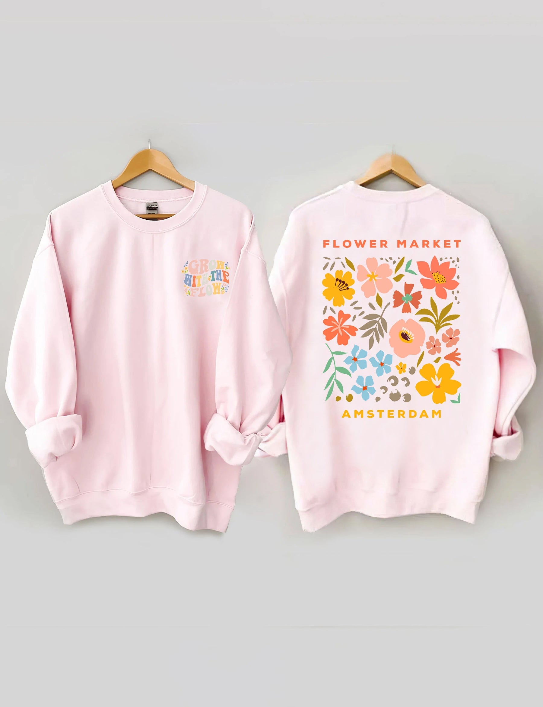 Boho Wildflower Crewneck Sweatshirt