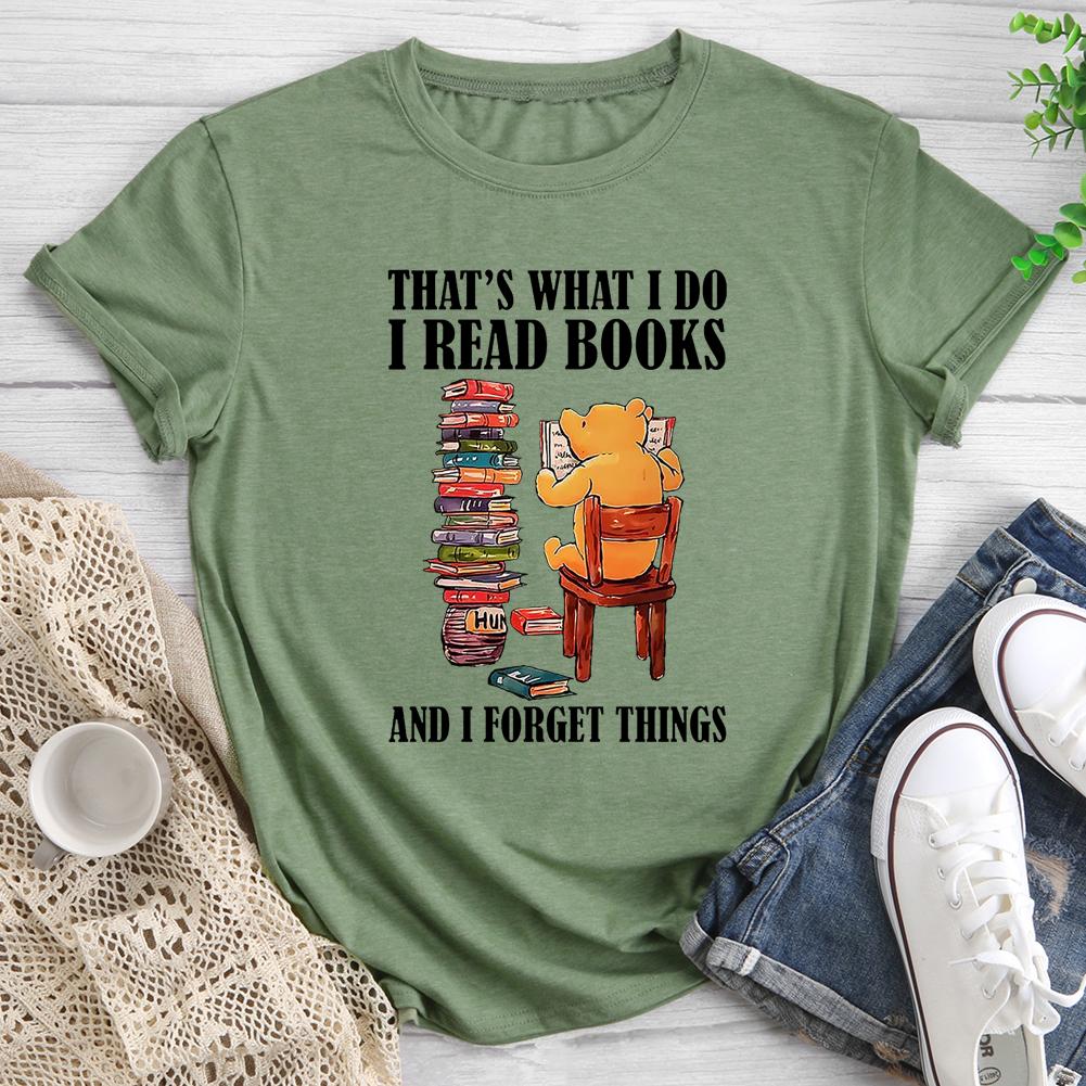 C'est ce que je fais, je lis des livres et j'oublie des choses T-shirt col rond