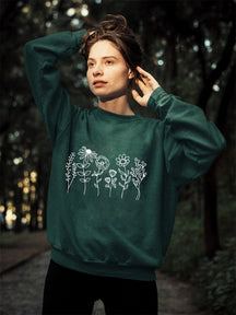 Wildblumen Botanisches Sweatshirt