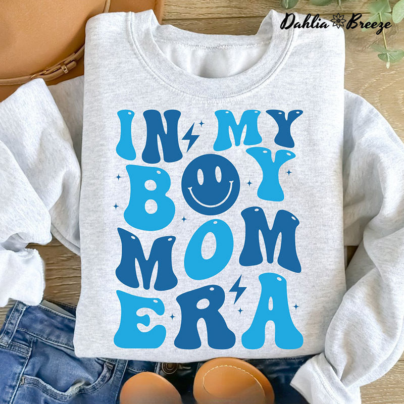 In My Boy Mom Era Funny Mom Sweatshirt