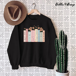 Floral Books Crewneck Sweatshirt