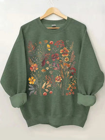 Vintage Cottagecore Blumen Sweatshirt