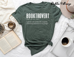 Booktrovert Definition Bookish T-shirt