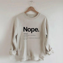 Sweat-shirt graphique drôle Nope