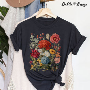 Boho Wildflowers Cottagecore T-shirt