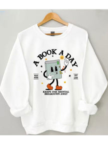 Ein Buch-ein-Tag-Sweatshirt