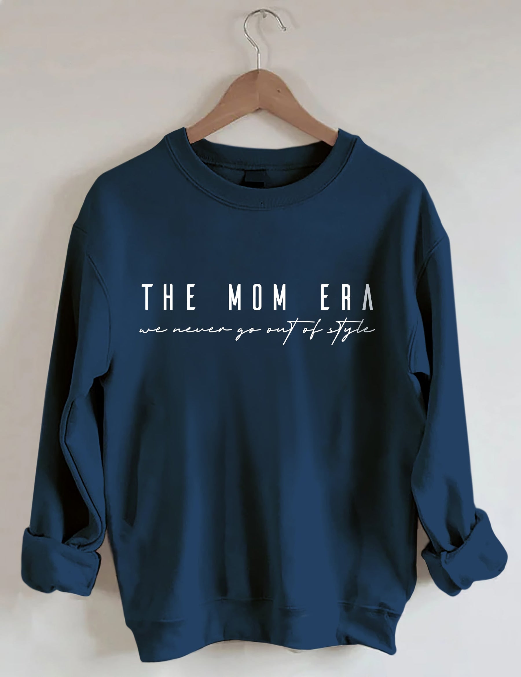 Das Mom-Ära-Sweatshirt kommt nie aus der Mode