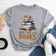 T-shirt Juste une fille qui aime les livres