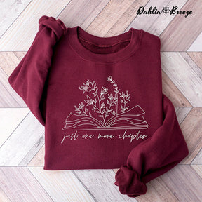 Sweat-shirt Bookish Crewneck Just One More Chapter