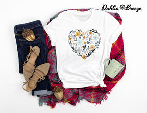 Flower Heart Wildflower T-shirt