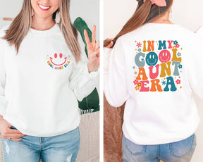 In My Cool Aunt Era Funny Crewneck Sweatshirt