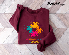 Cute Autism Teacher Sweatshirt