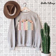 Floral Books Crewneck Sweatshirt