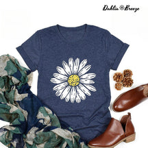 T-shirt Boho Daisy Fleurs Sauvages