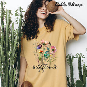 T-shirt Botanique Fleur Sauvage