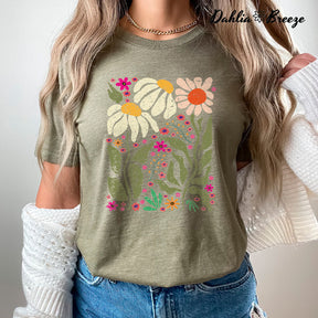 T-shirt à fleurs vintage