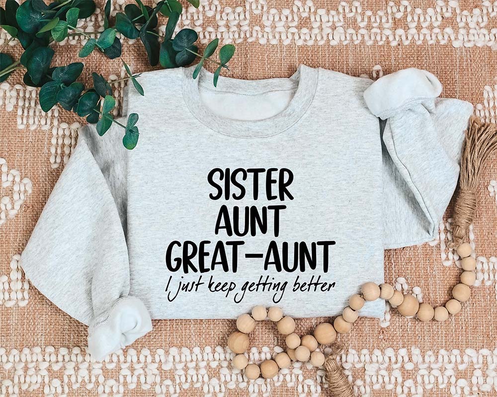 Sweat-shirt sœur tante grand-tante