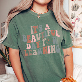 Retro Teacher Smile Face T-shirt