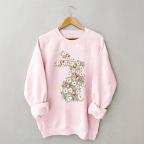 Floral Rabbit Sweatshirt