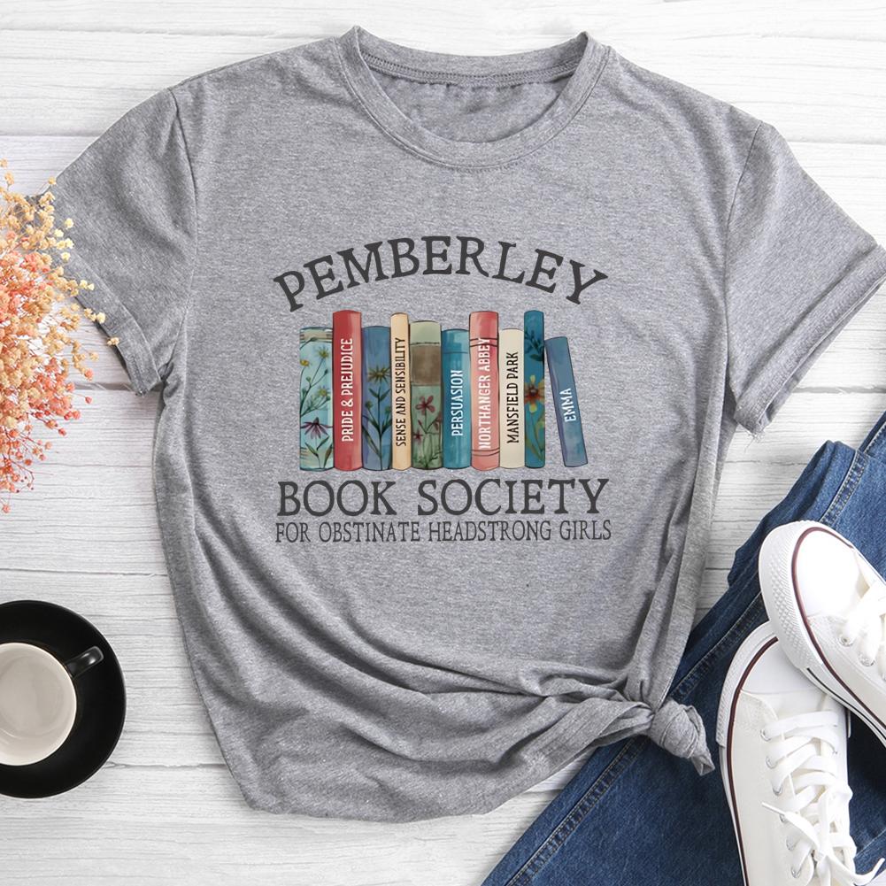 T-shirt à col rond de la Pemberley Book Society