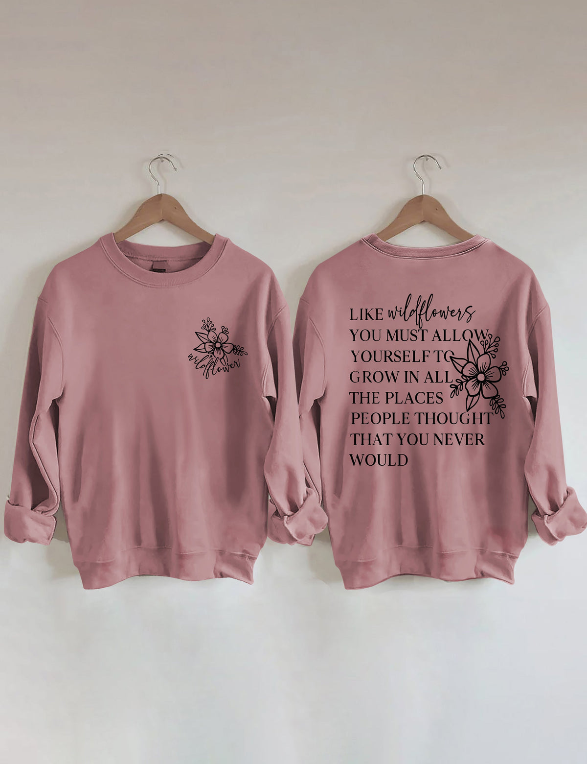 Sweat-shirt J'aime les fleurs sauvages