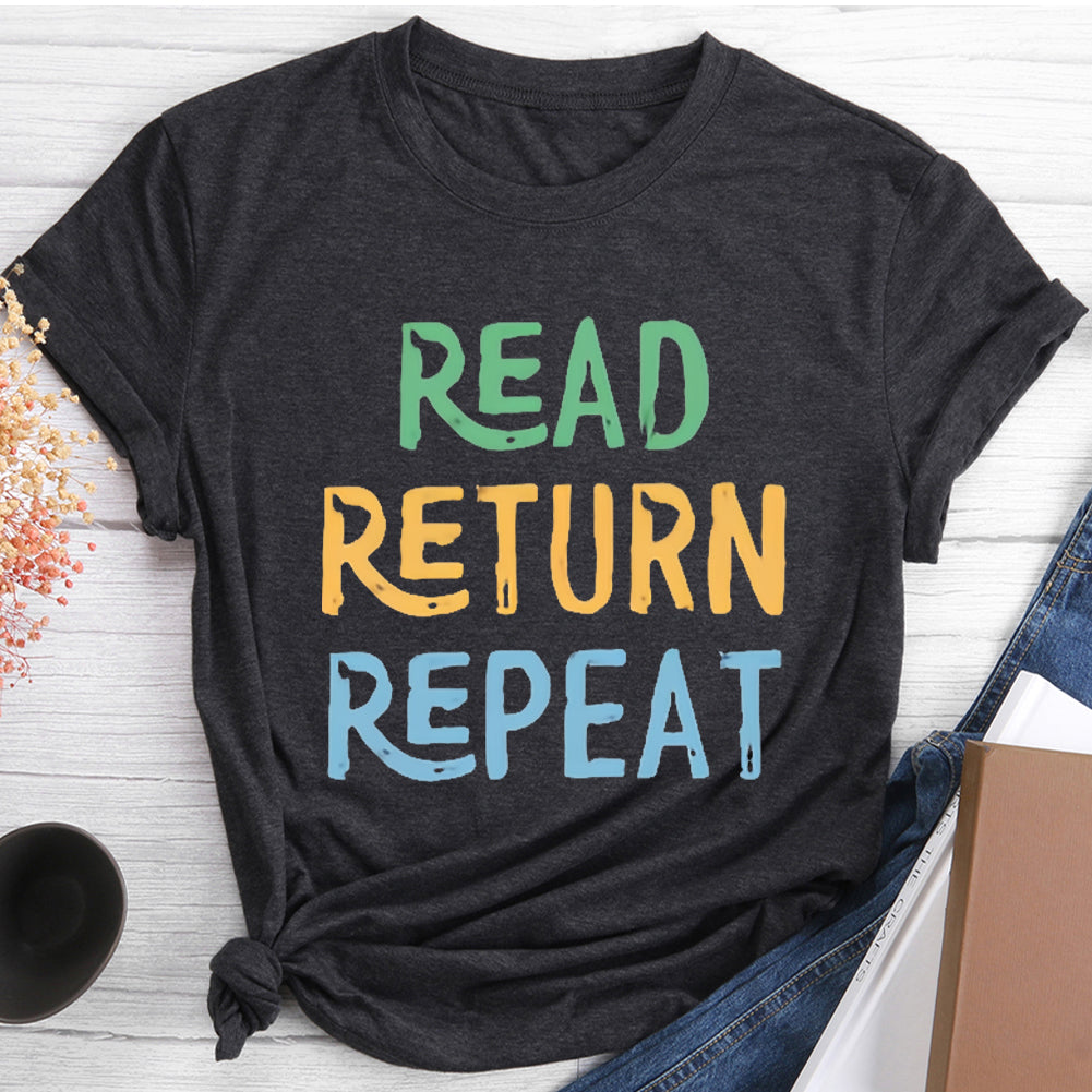 T-shirt Lire Retour Répéter