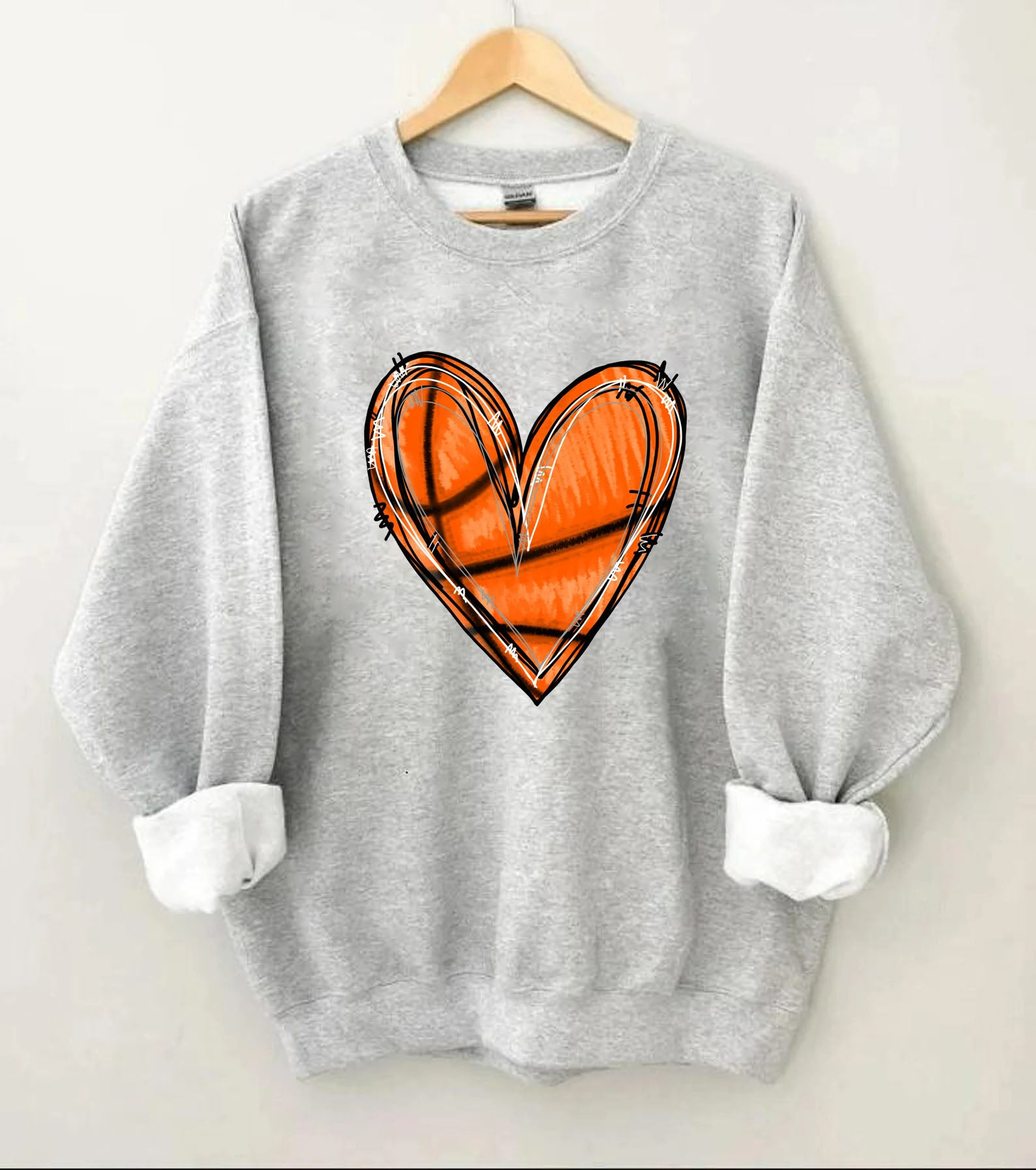Basketball Heart Sweatshirt