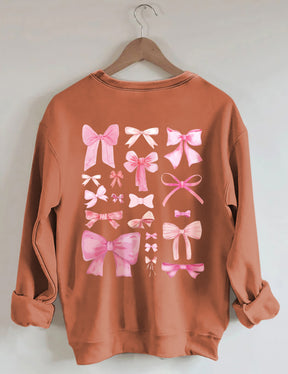 Pink Bow Cute Sweatshirt