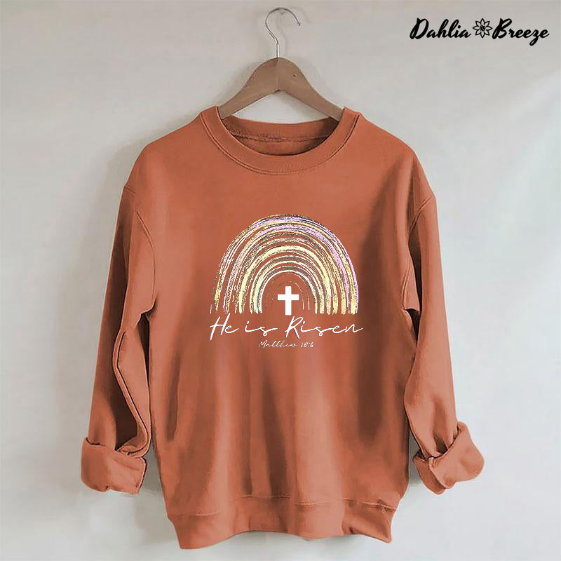 Sweat-shirt mignon imprimé He Is Risen