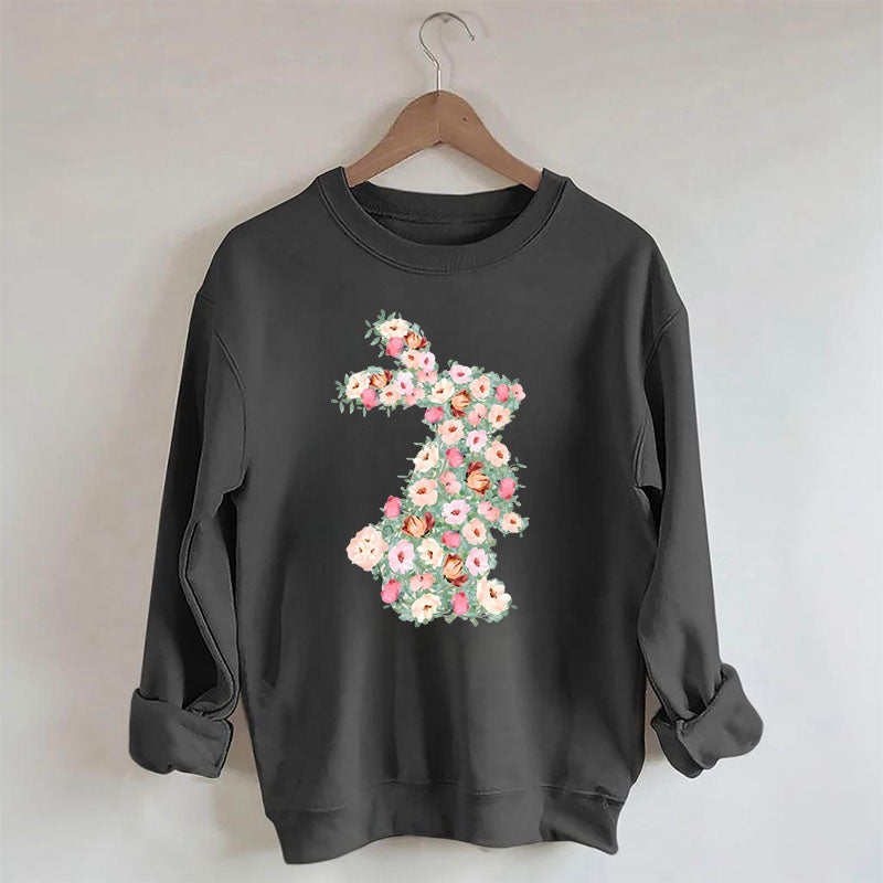 Floral Rabbit Sweatshirt