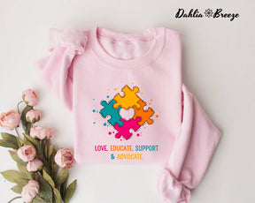 Cute Autism Teacher Sweatshirt