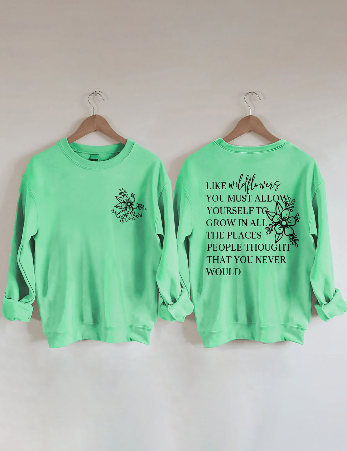 Sweat-shirt J'aime les fleurs sauvages