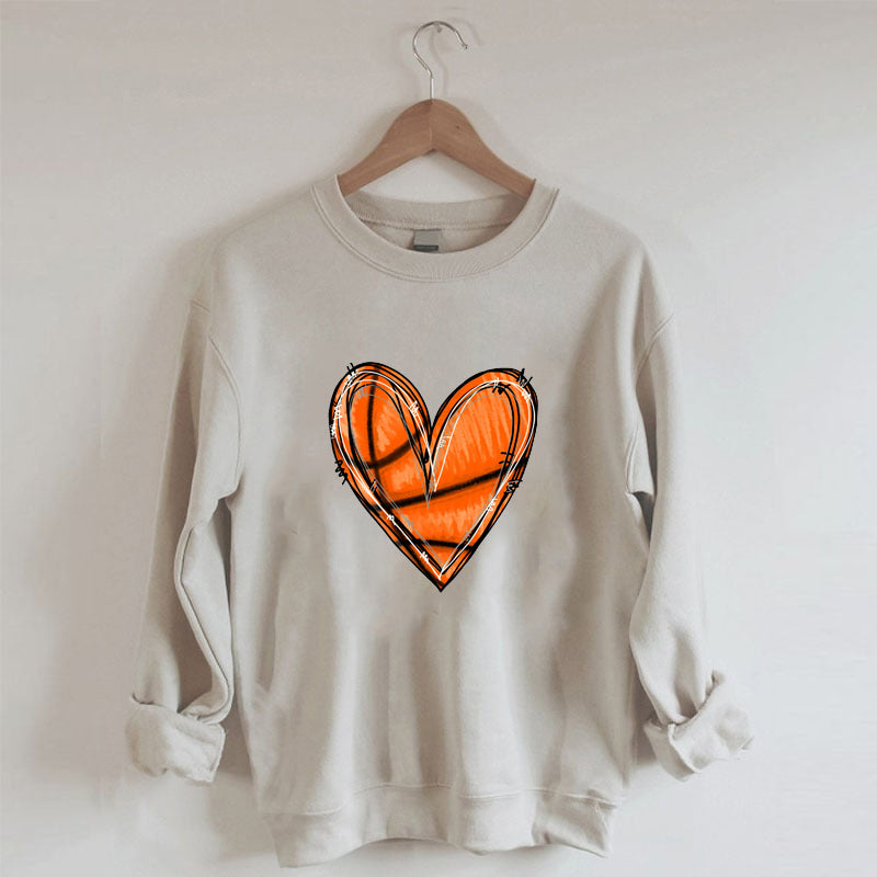 Basketball Heart Sweatshirt
