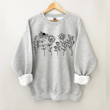 Wildblumen Botanisches Sweatshirt