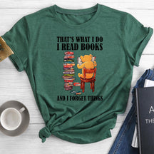 C'est ce que je fais, je lis des livres et j'oublie des choses T-shirt col rond