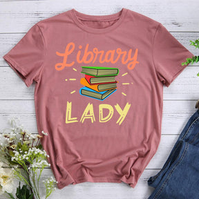 Bibliothèque Lady Book Lovers T-shirt col rond