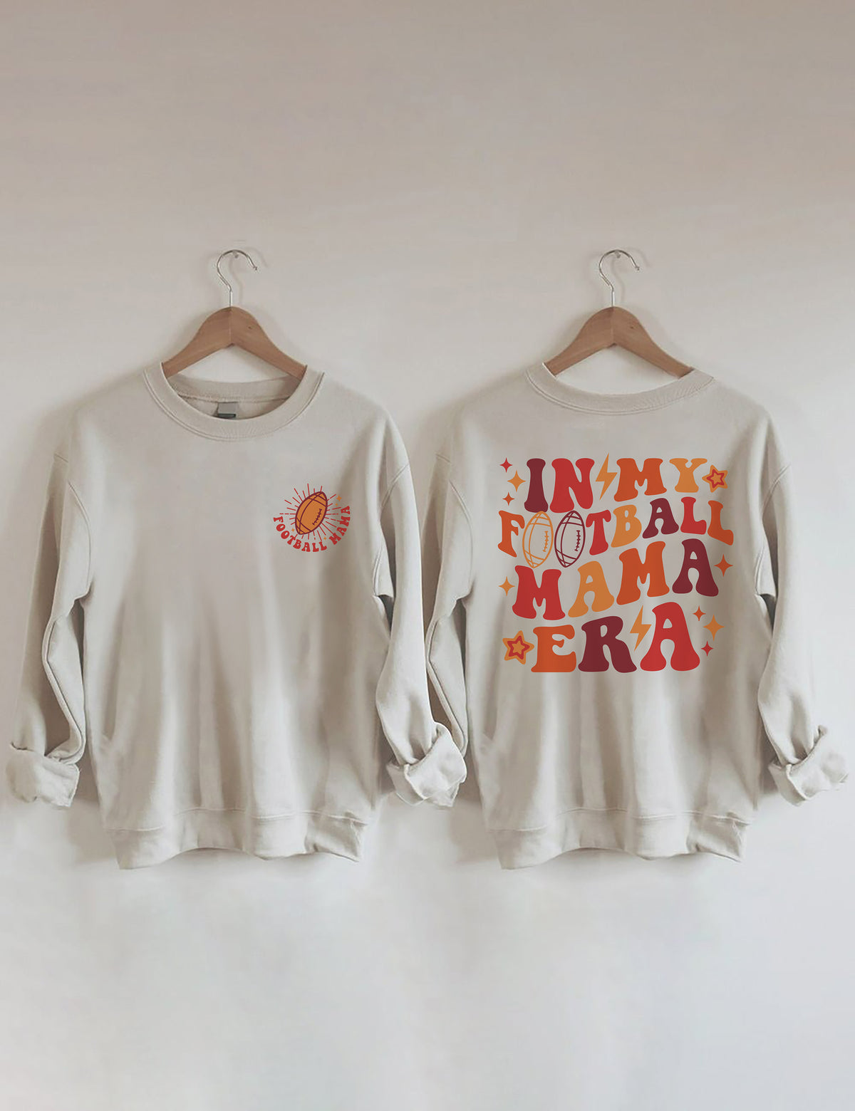 Dans mon sweat-shirt Football Mama Era