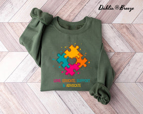 Cute Autism Teacher Sweatshirt