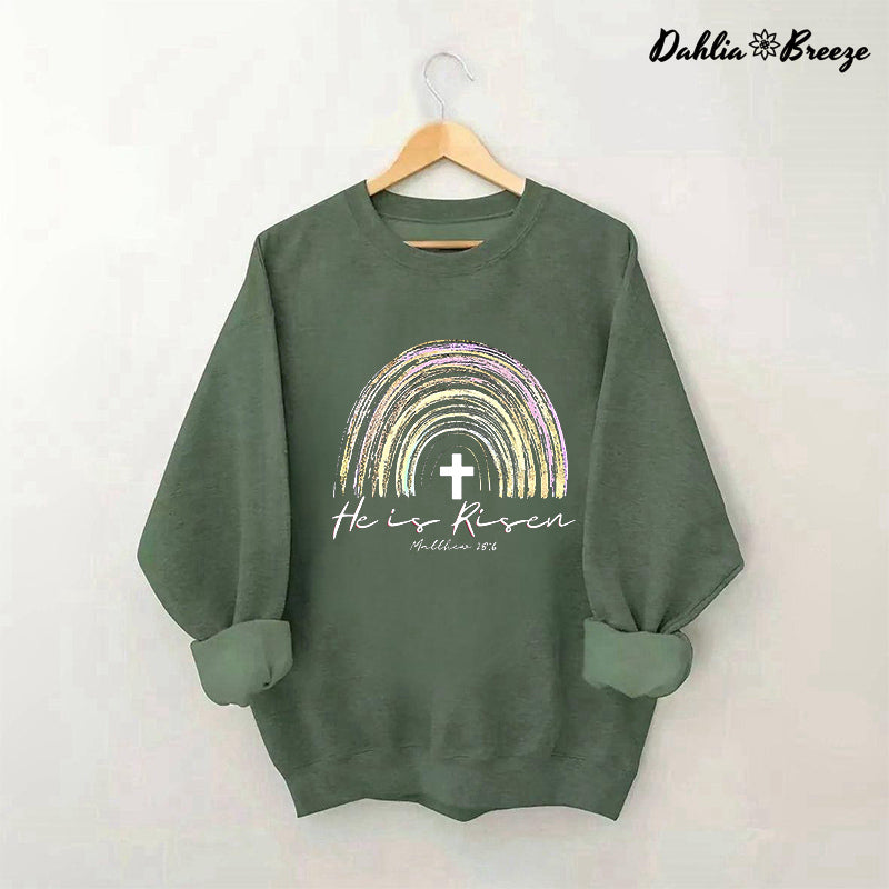 Sweat-shirt mignon imprimé He Is Risen