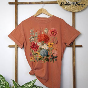 Boho Wildflowers Cottagecore T-shirt