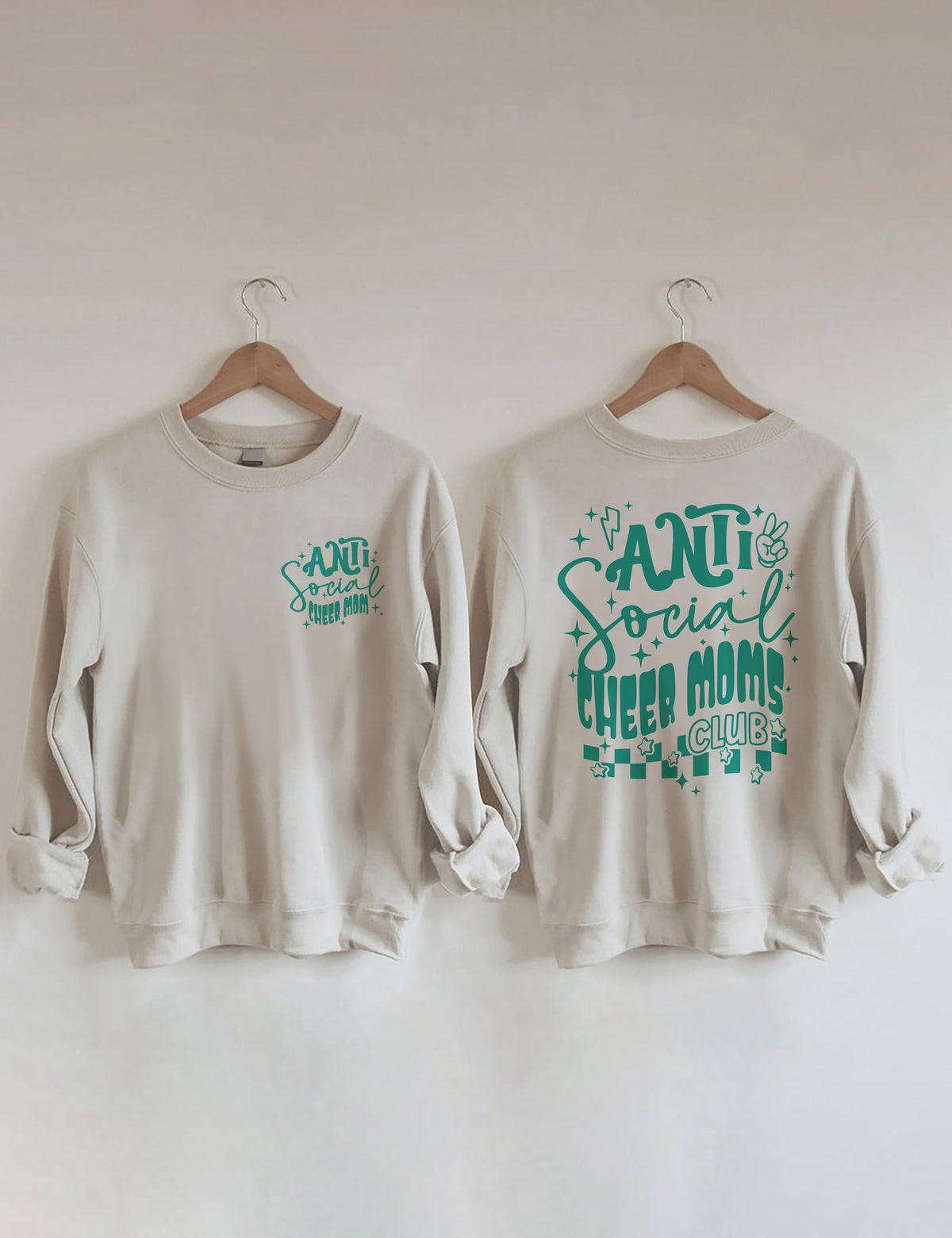 Sweat-shirt antisocial Cheer Moms Club