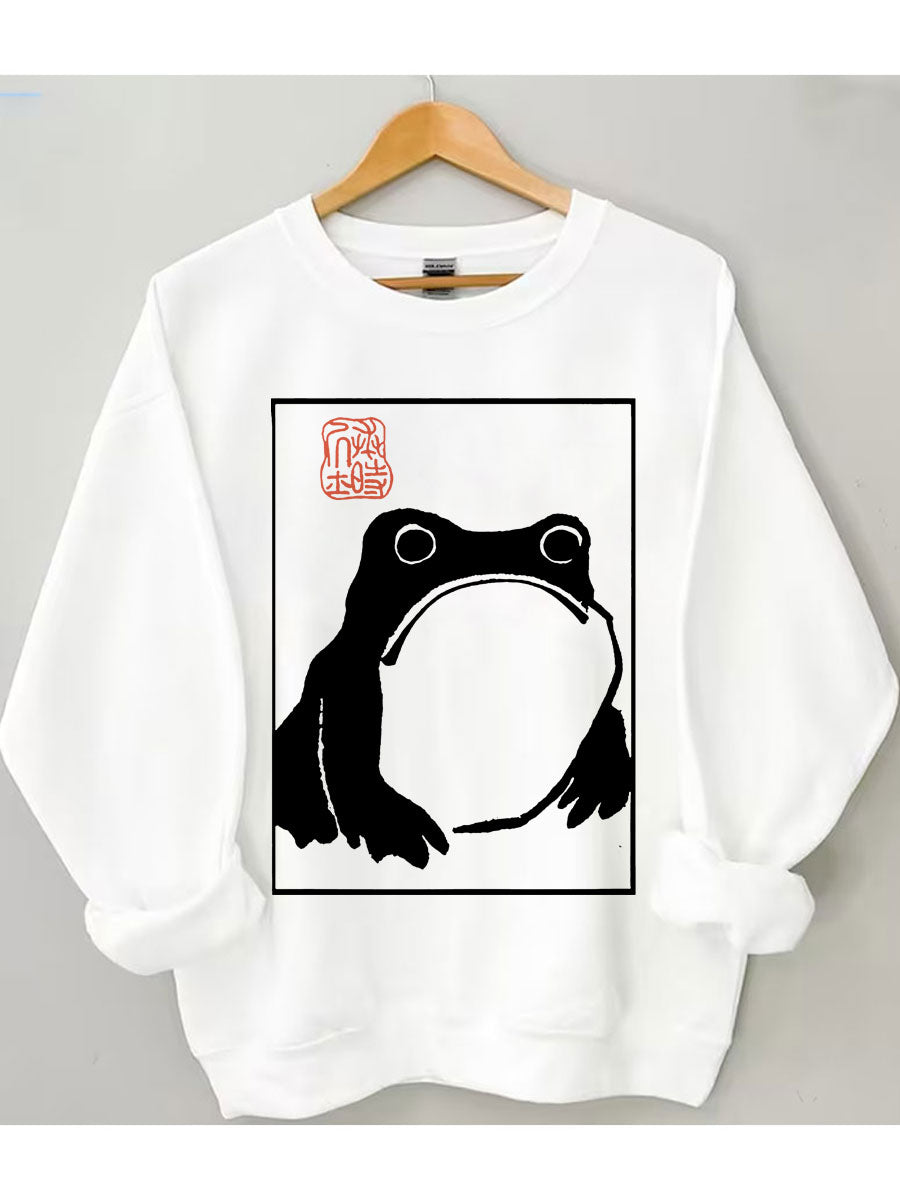 Unimpressed Frog Sweatshirt