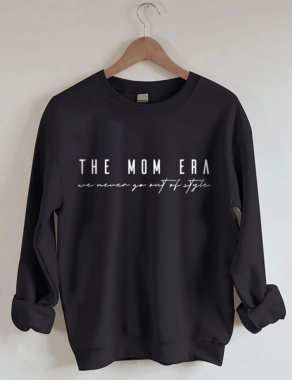 Das Mom-Ära-Sweatshirt kommt nie aus der Mode