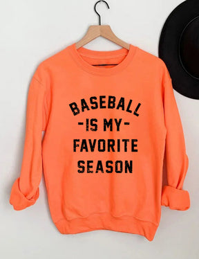 Baseball ist mein Lieblingssaison-Sweatshirt 