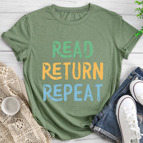 T-shirt Lire Retour Répéter