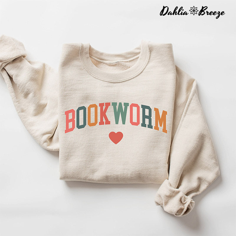 Bookworm Mignon Enseignant Livres Amant Sweatshirt